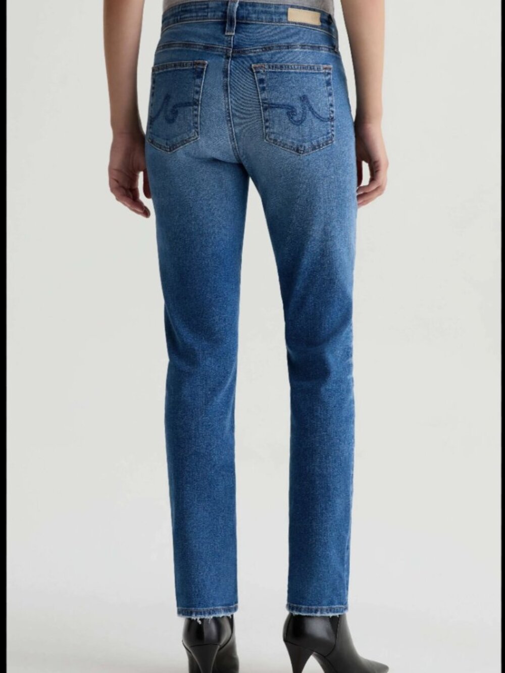 AG Adriano Goldschmied Mari Mid-Rise Slim Straight Jeans – Size 24 (NWOT) - Picture 1 of 3